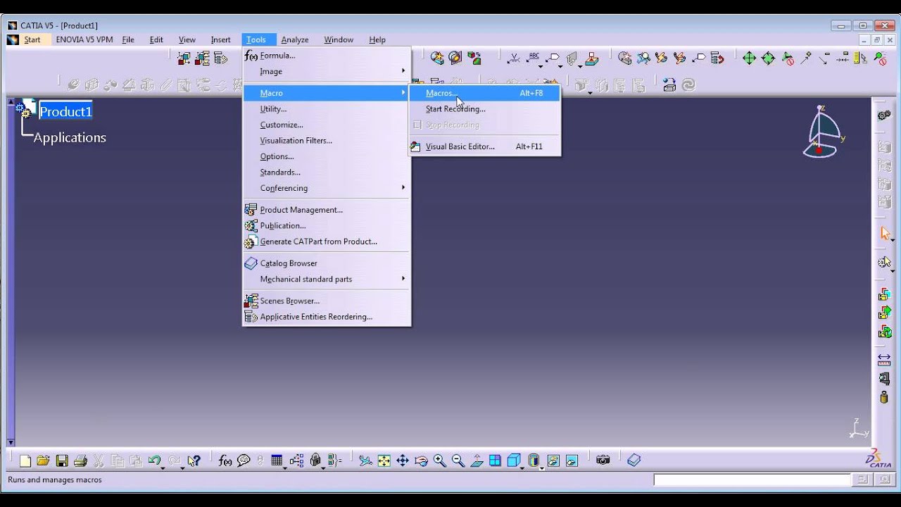 Catia V5 Programming 1 - YouTube