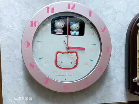 シチズン ハローキティM748 からくり時計 リズム - YouTube