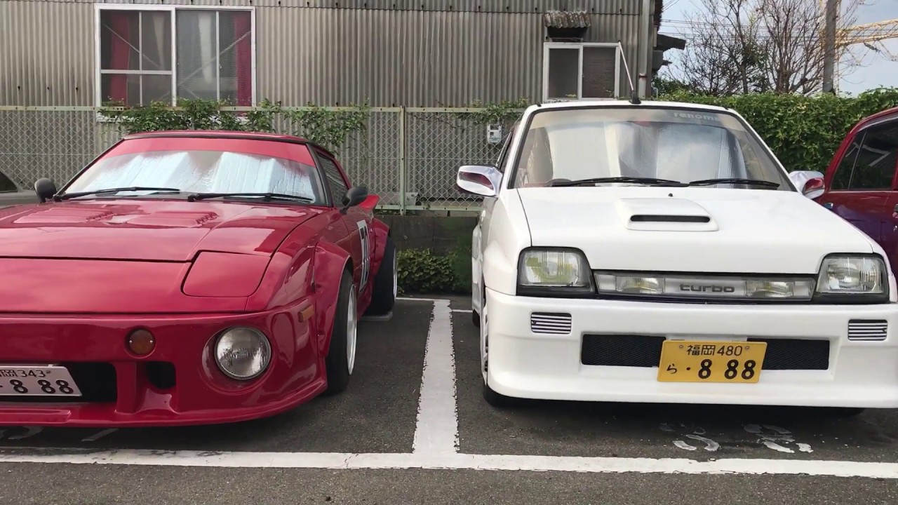 福岡 街道レーサー SA22C L70ミラ GZ20ソアラ GX81 - YouTube