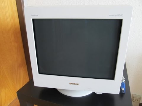 Sony Trinitron Multiscan G200 CPD-G200P - CRT PC - YouTube