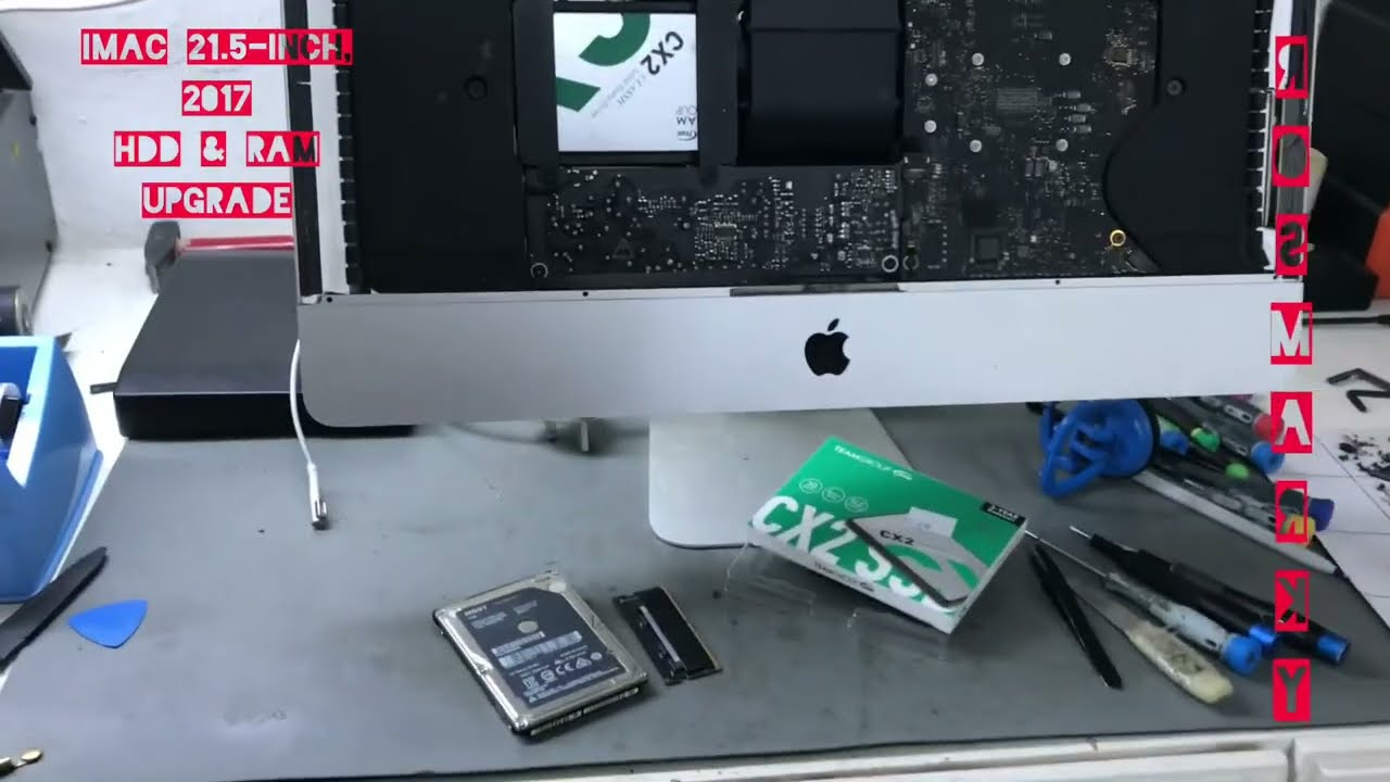 How to upgrade iMac 21.5-inch (A1418) RAM and HDD to SSD - YouTube
