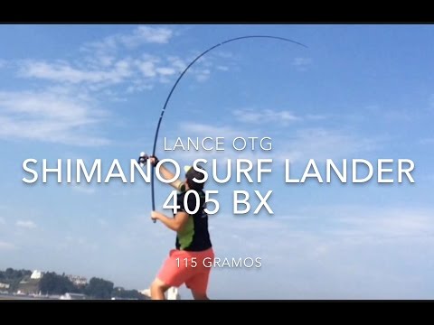 Shimano surf lander 405 BX lance OTG - YouTube