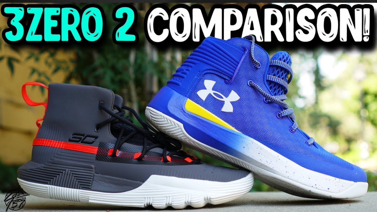 Under Armour Curry 3Zero 2 & Curry 3 Zero Comparison! - YouTube