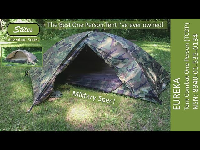 EUREKA Tent, Combat One Person TCOP, Setup and Review of Features