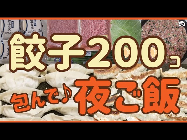 手作り餃子200個】食卓でホットプレート♪焼きたて餃子を家族で完食