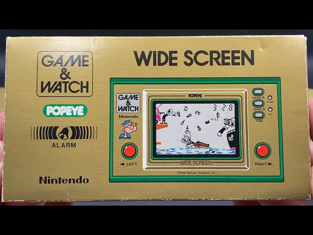 Nintendo Game & Watch - Popeye - Widescreen (PP-23) Unboxing and