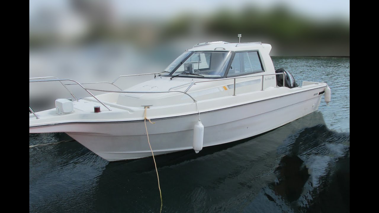 ニッサン サンフィッシャー780 船外機に換装艇175馬力 中古船ソ