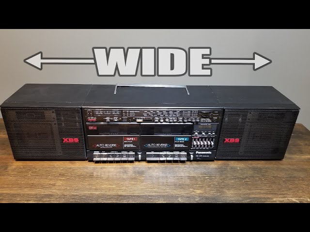 Panasonic RX-CW55L - Extremely wide boombox - YouTube
