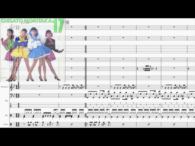 Band-Score]17才(森高千里) - YouTube