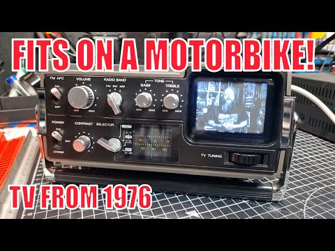 The portable TV from 1976 - JVC 3050 UK #retrotech #retrotv