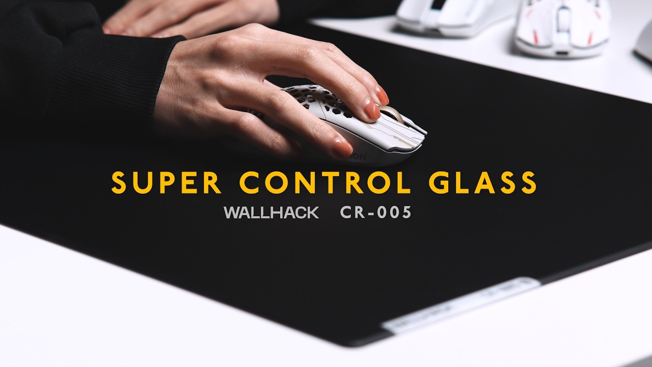 Control glass slower than cloth | WALLHACK CR-005 Glass Mouse Pad