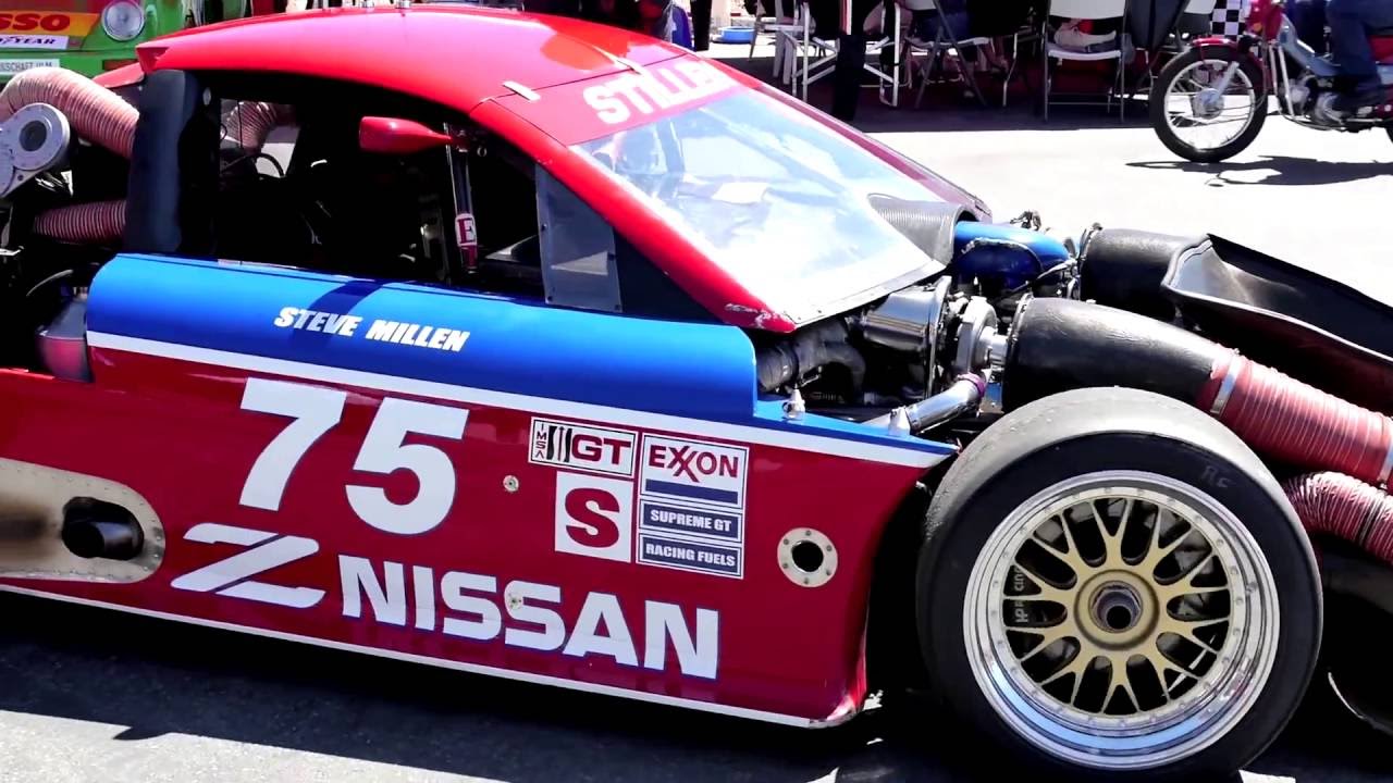 Legendary racer Steve Millen and his No. 75 Nissan 300ZX take to