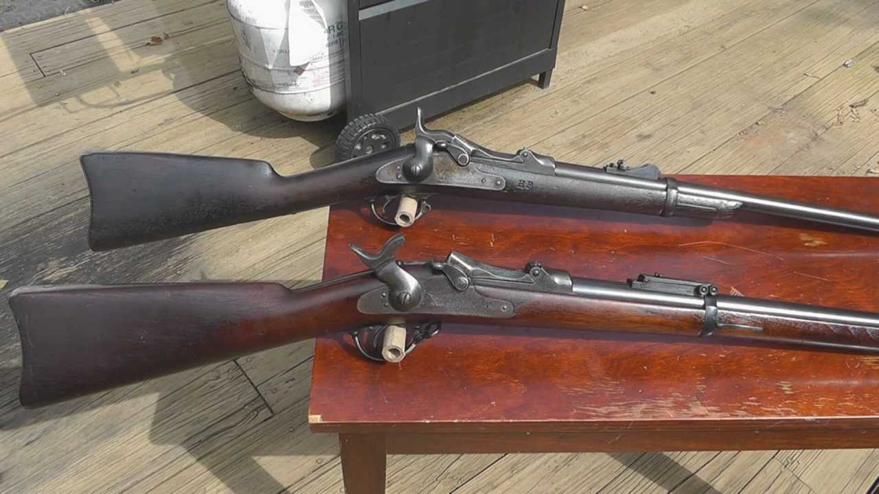 My 1873 and 1884 Trapdoor rifles and the differences between them