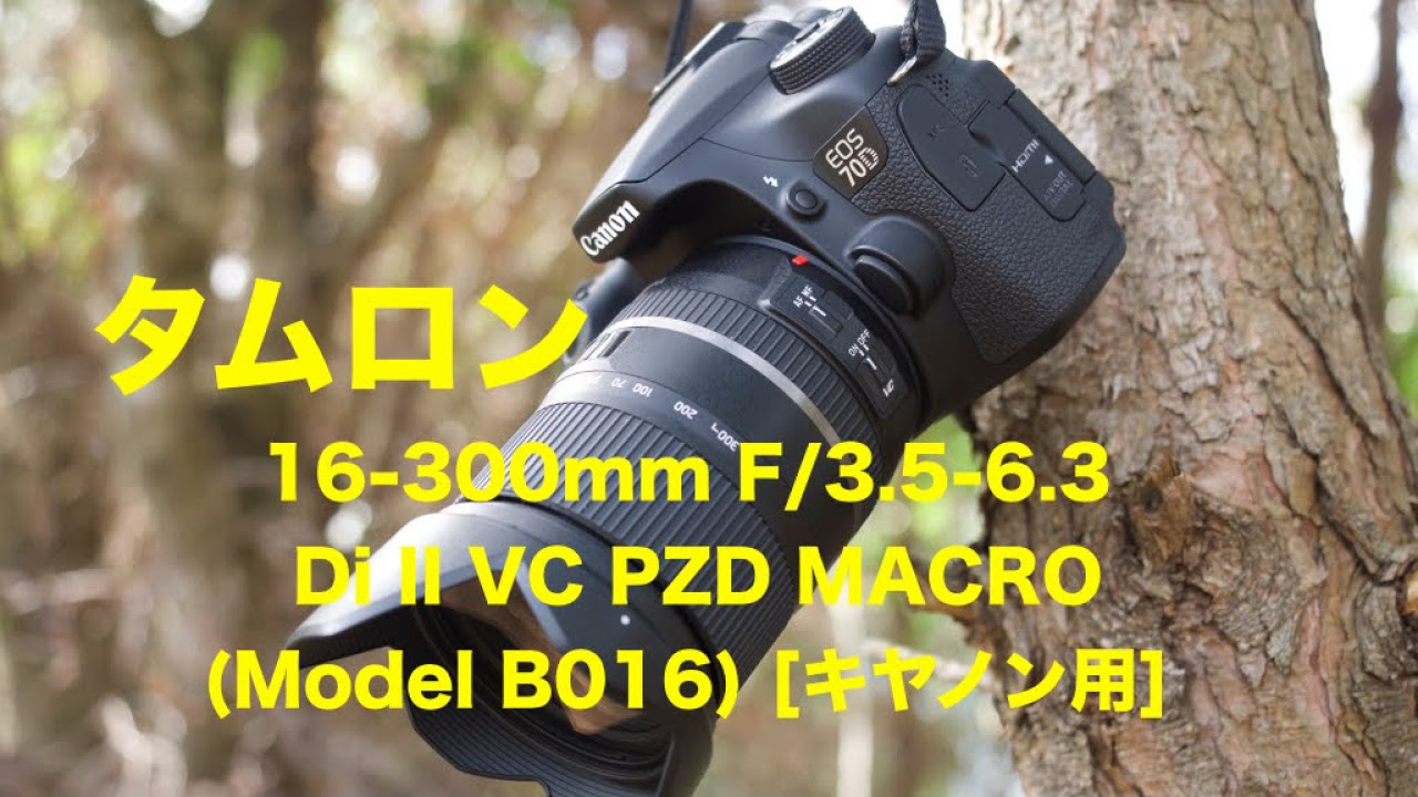 タムロン16-300㎜ 高倍率ズームレンズいきなりレビュー！ - YouTube