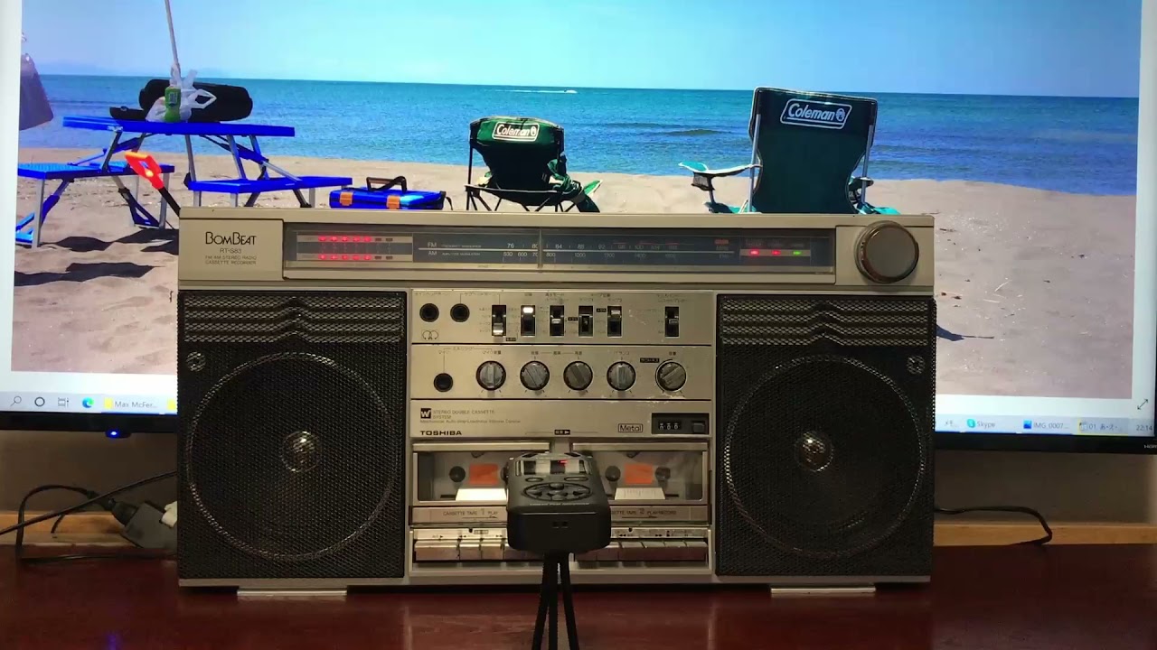 TOSHIBA 東芝 BOMBEAT ラジカセ RT-S83 音出し Boombox Radio cassette