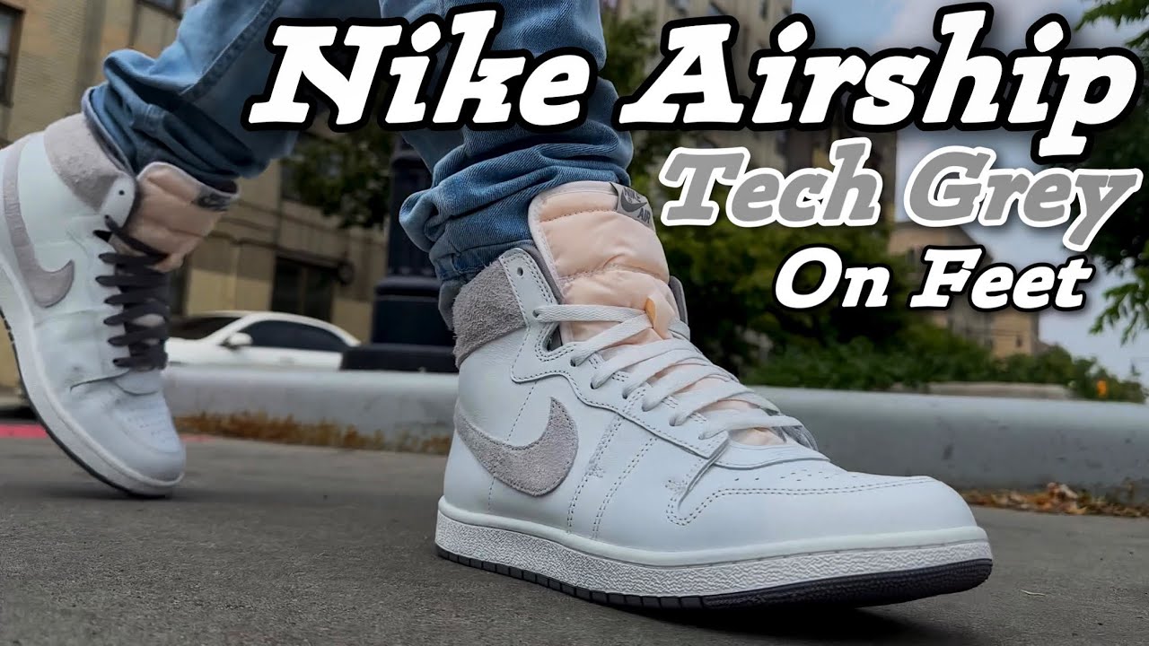 Nike Airship Tech Grey / On Feet look - YouTube