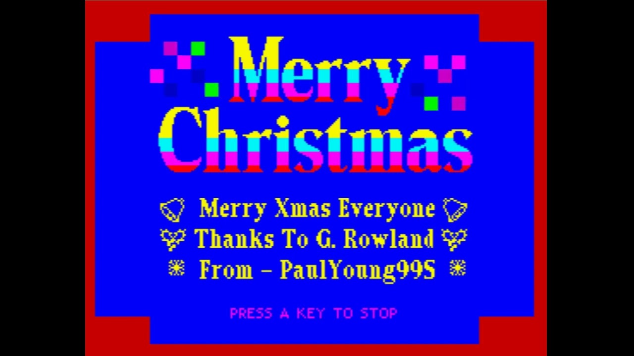 ZX Spectrum 128k Christmas / Xmas Music - YouTube