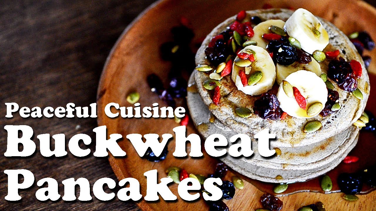 Buckwheat Pancakes (vegan) ☆ そば粉のパンケーキの作り方 - YouTube