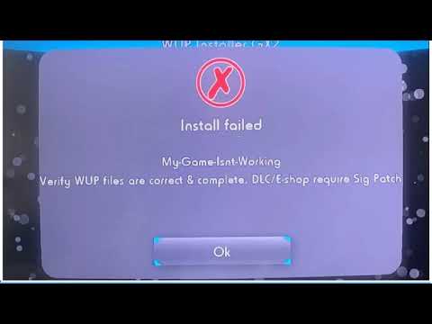 Wii U WUP Installer GX2 - Install failed - YouTube