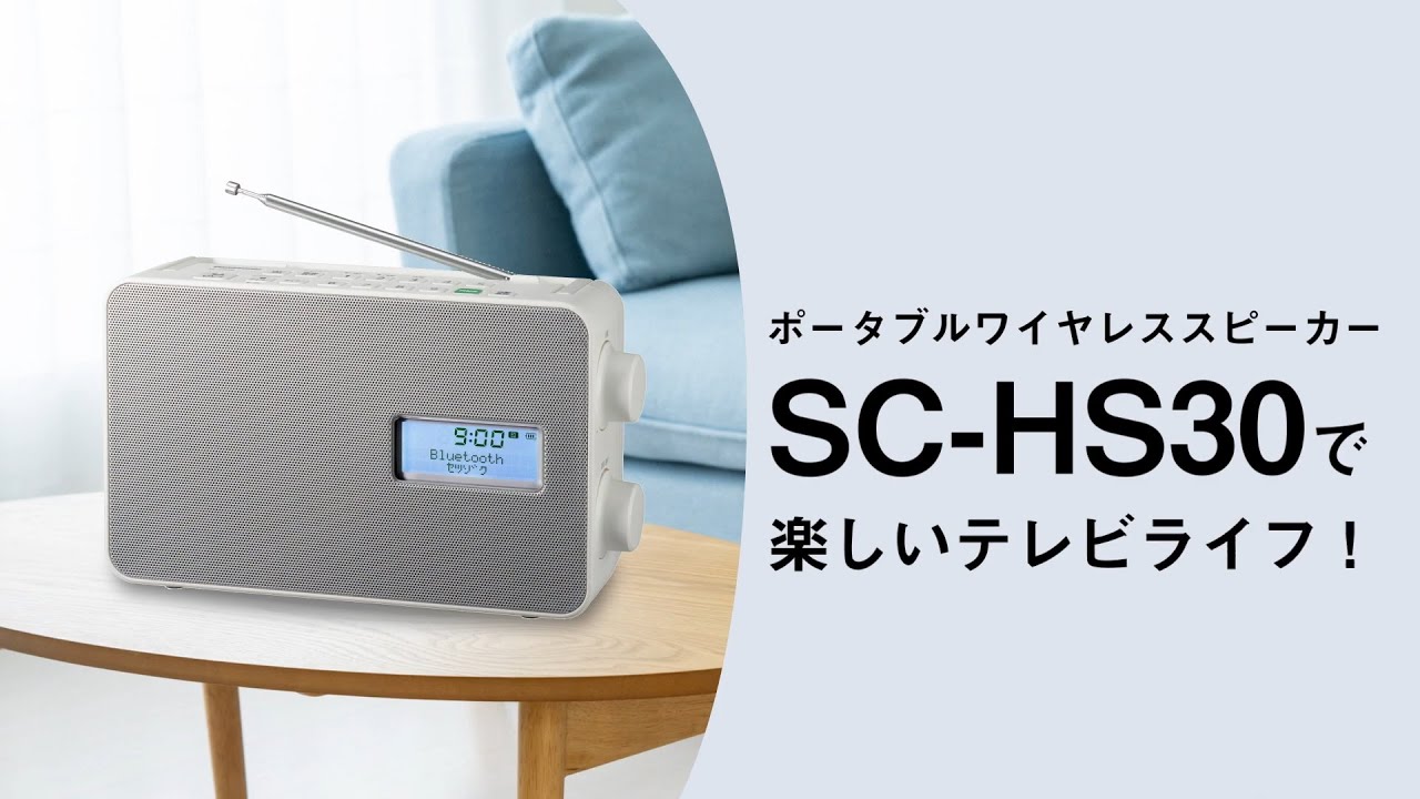 概要 ポータブルワイヤレススピーカー SC-HS30 | ミニコンポ