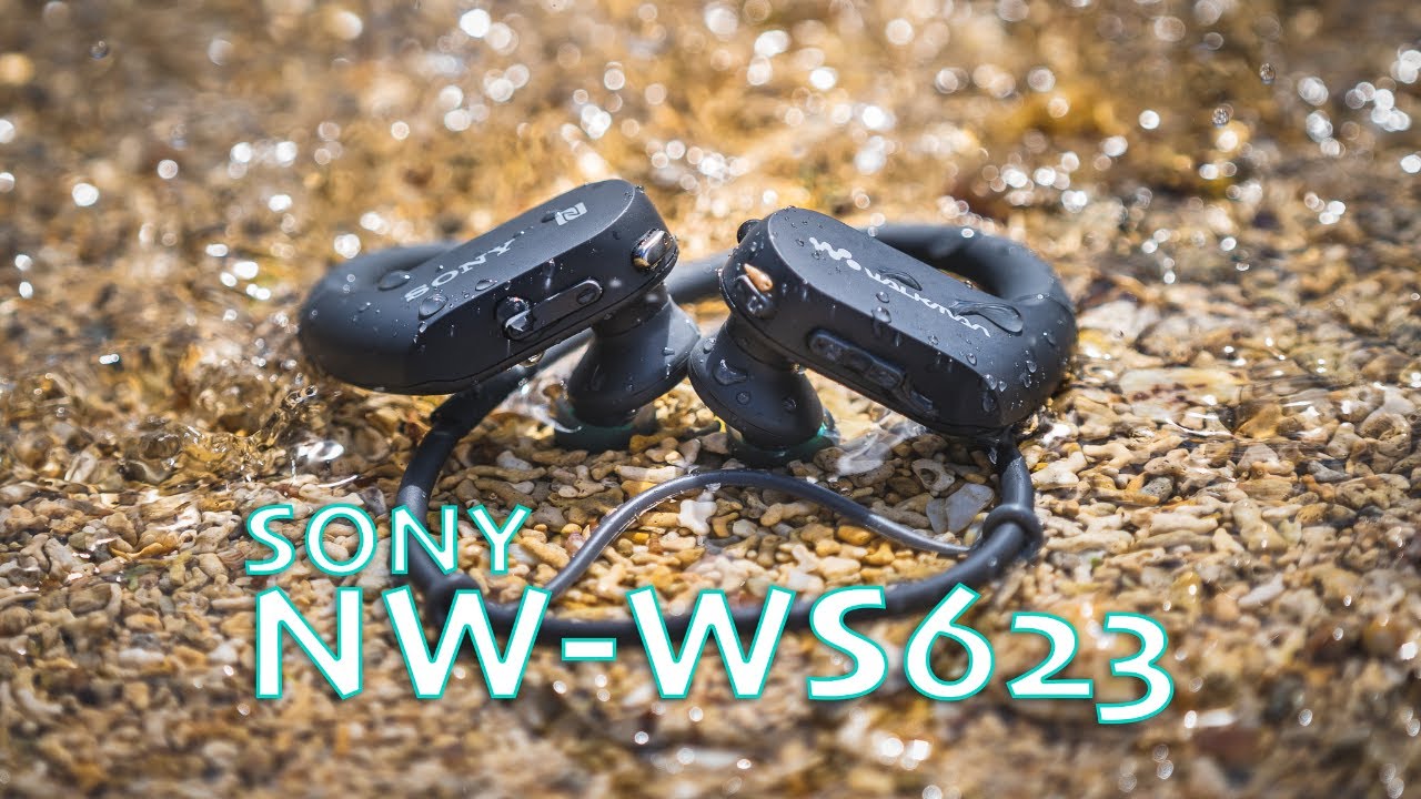 Sony NW-WS623 waterproof headphones & mp3 player review - YouTube