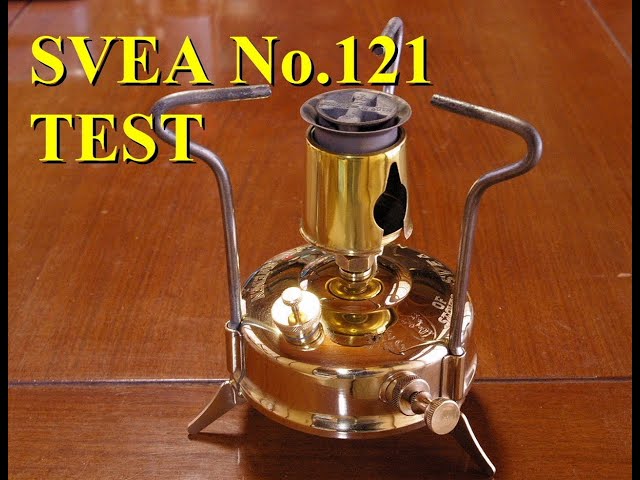 SVEA No.121 kerosene stove 燃焼テスト - YouTube