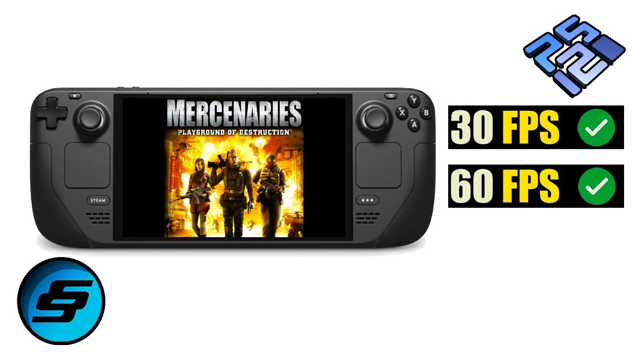 Steam Deck PCSX2 Gameplay - Mercenaries: Playground of Destruction