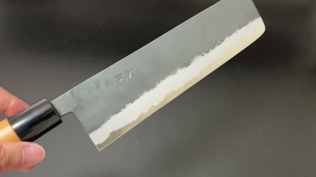 境志泰 Yukihiro Sakai 火国 Hinokuni 菜切包丁210mm 白紙鋼 黒打