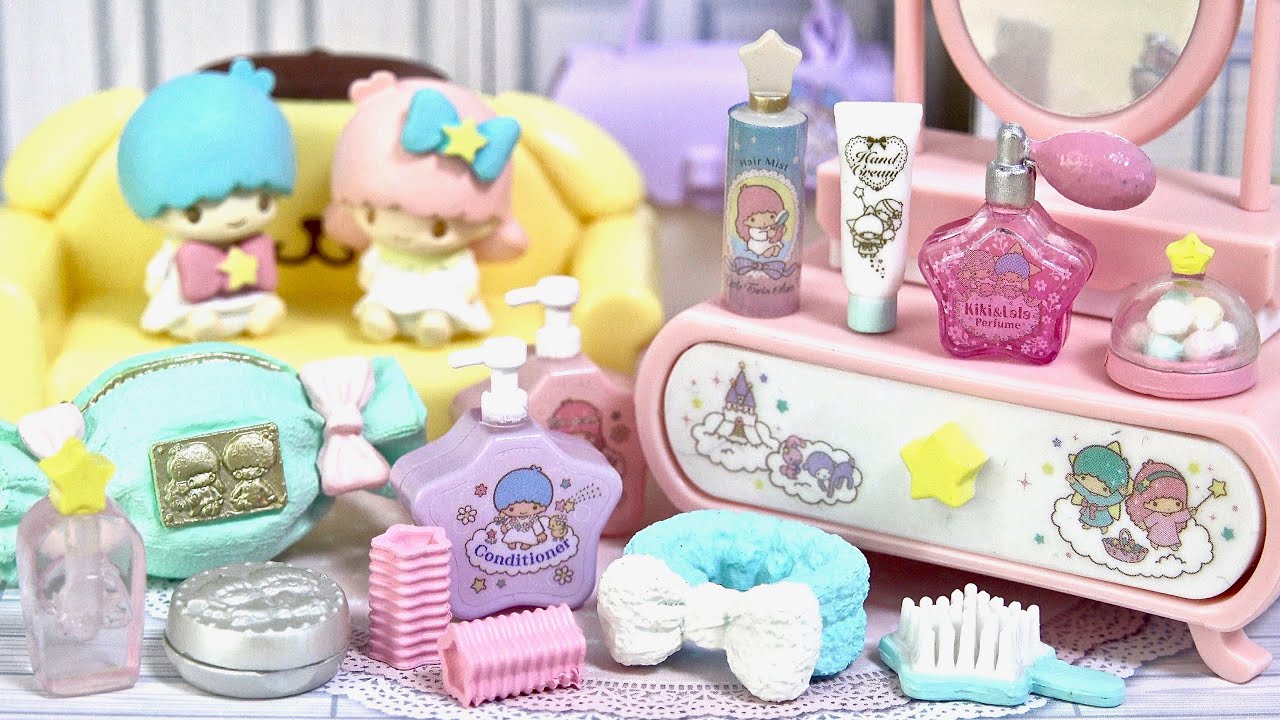 Sanrio Little Twin Stars Cosmetics Re-Ment - YouTube