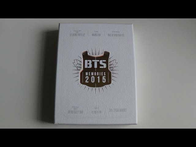 Unboxing BTS (Bangtan Boys) 방탄소년단 Memories of 2015 DVD - YouTube