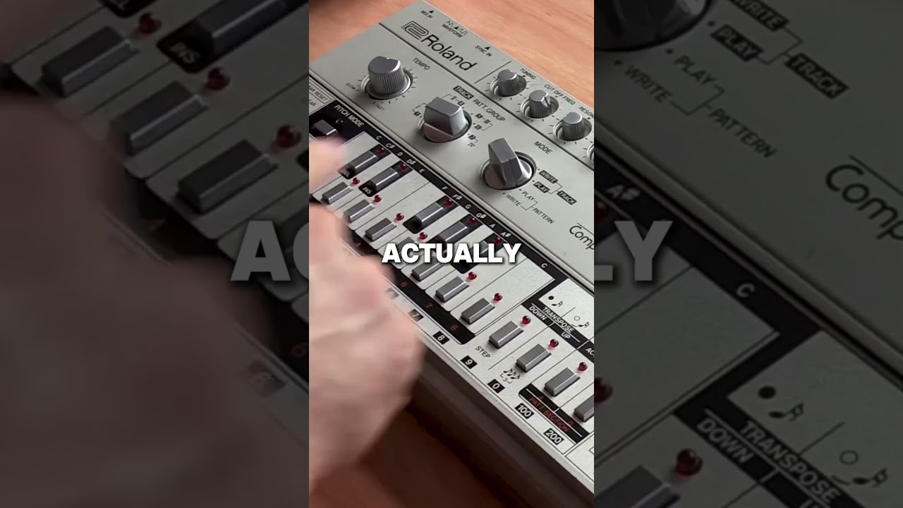 🚀 The Bass Line Of “I Feel Love” On A TB-303 ❤️ #bassline
