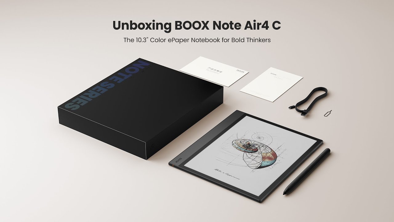 BOOX Note Air4 C Official Unboxing - YouTube