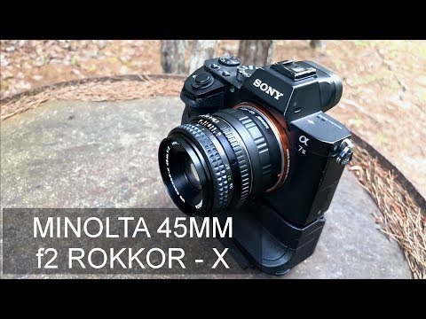 Vintage Lens Review: 45mm Minolta Rokkor - YouTube