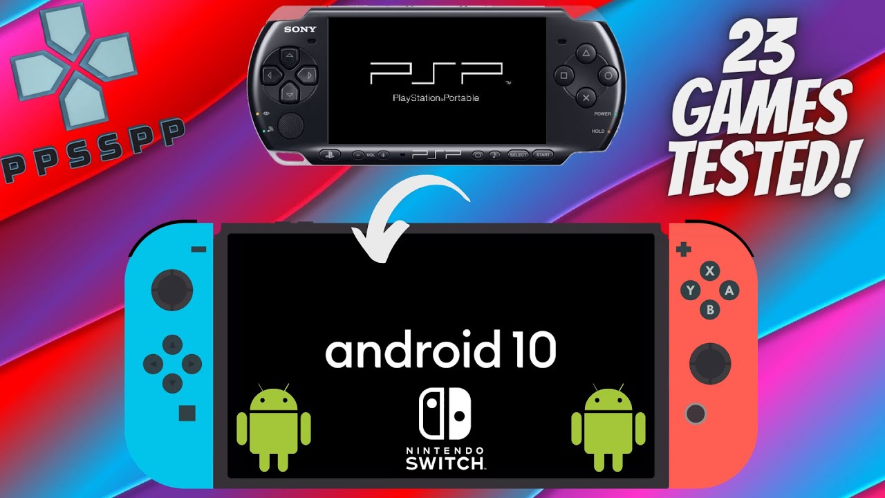 PSP on Nintendo Switch Android 10 Switchroot | PPSSPP Emulator