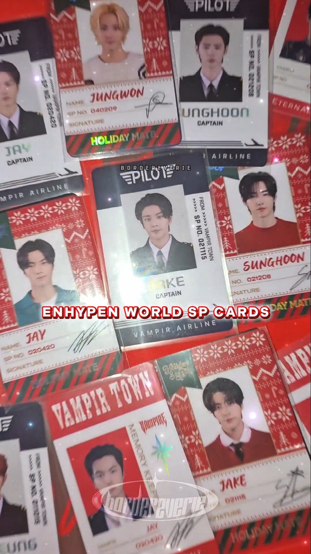 ENHYPEN WORLD SP CARD ☺️ #Jungwon #Heeseung #Jay #Jake #Sunghoon