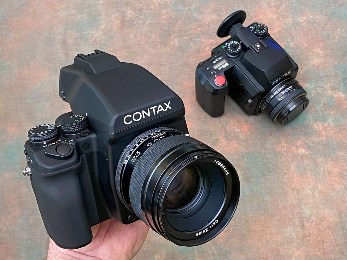 Medium format film camera showdown: Contax 645 vs Pentax 645NII