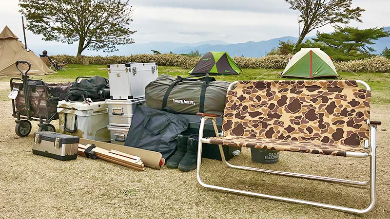 キャプテンスタッグのアルミ背付ベンチ「通称：鹿ベンチ」を3年使って