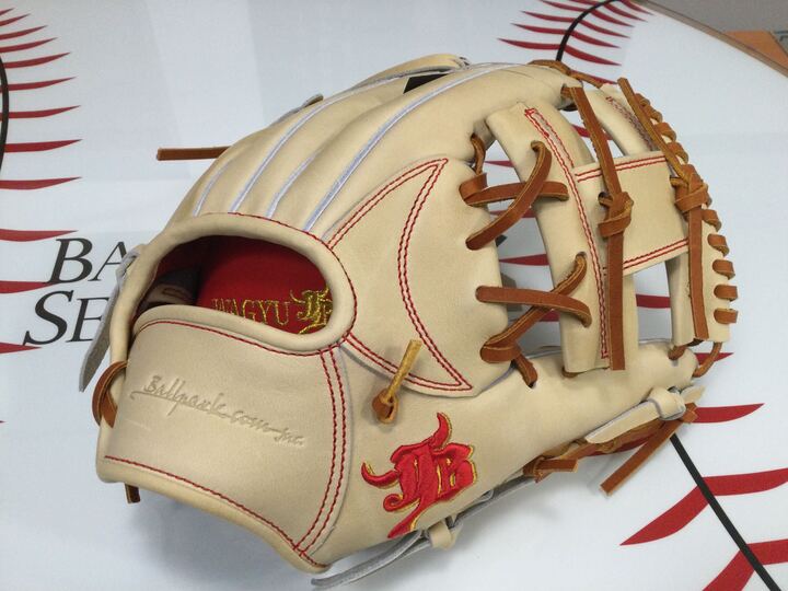 ベースボールセレクト】 和牛JB 限定カラー「キャメル」 内野手用