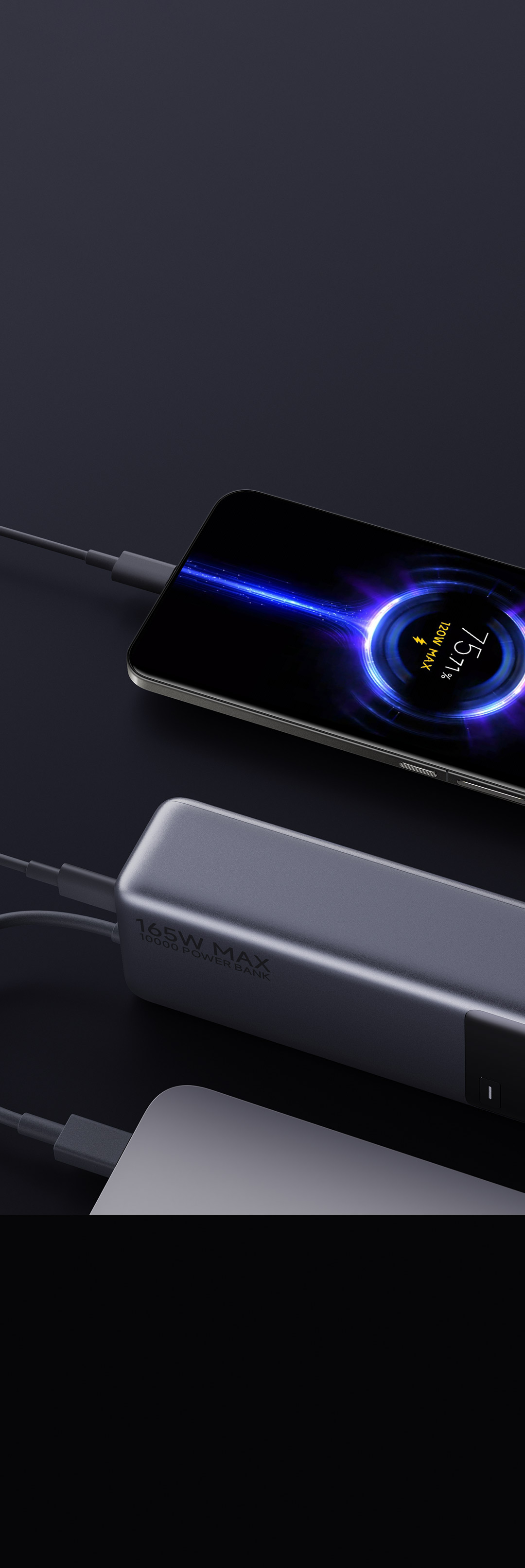 Xiaomi 165W Power Bank 10000 (Integrated Cable) | Xiaomi 日本