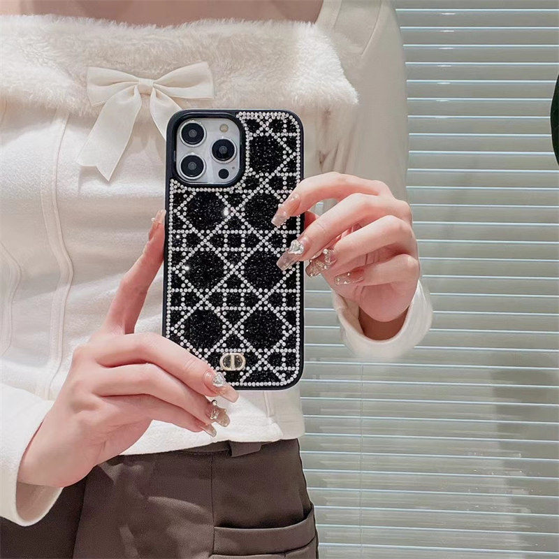 dior iphone ケース キラキラ ディオール カナージュ スマホケース
