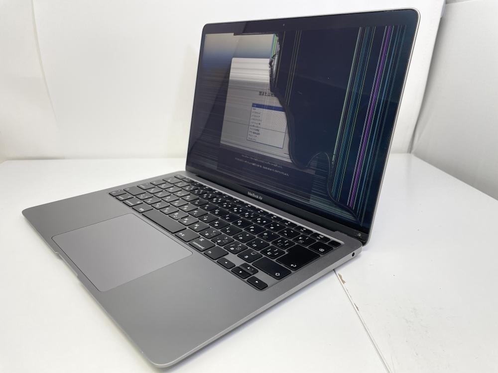 壊れた Mac 買取事例】液晶が割れた MacBook Air 2020 13インチ（SSD
