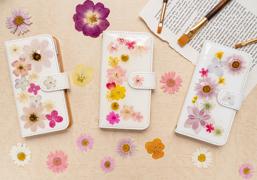 押し花スマホケース資格コース | レジンアクセサリー教室 ミミフルール