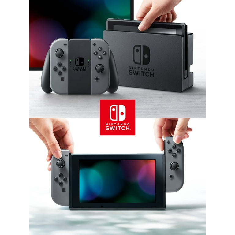 Nintendo Switch Console with Gray Joy-Con -(Japan Version