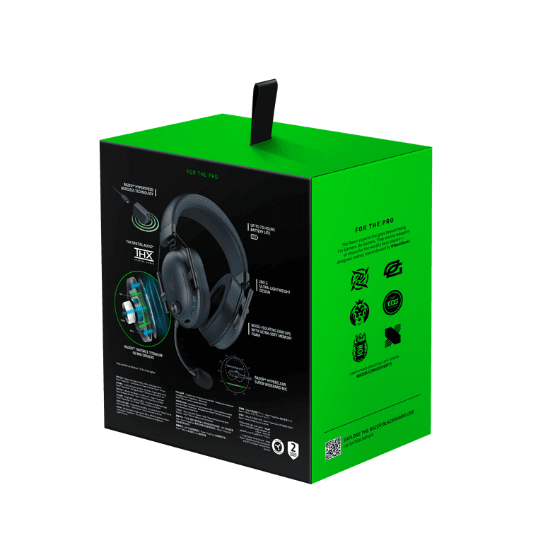 Razer Blackshark V2 Hyperspeed Wireless Esports Headset, 280g