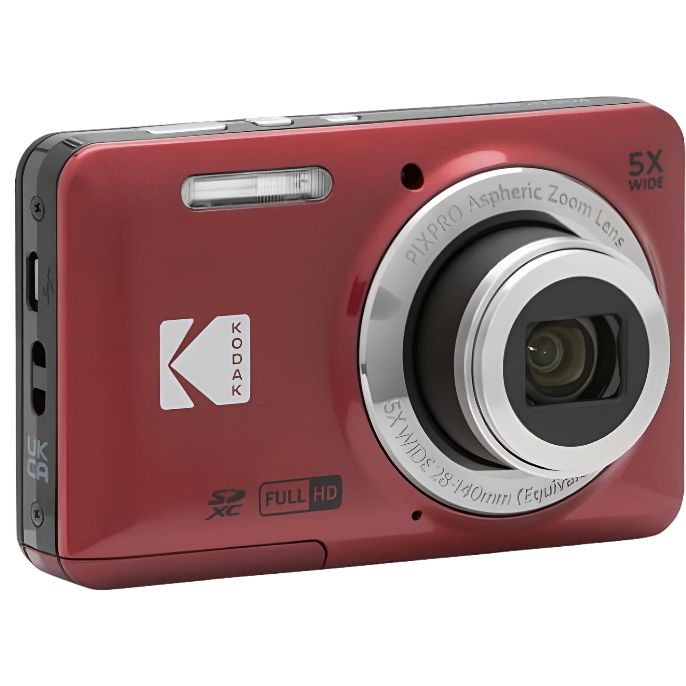 KODAK PIXPRO FZ55-RD 16MP Digital Camera 5X Optical Zoom 28mm Wide