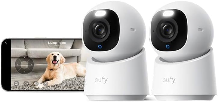 eufy Indoor Cam S350, 4K UHD, Dual Cameras, 8× Zoom, 360° PTZ
