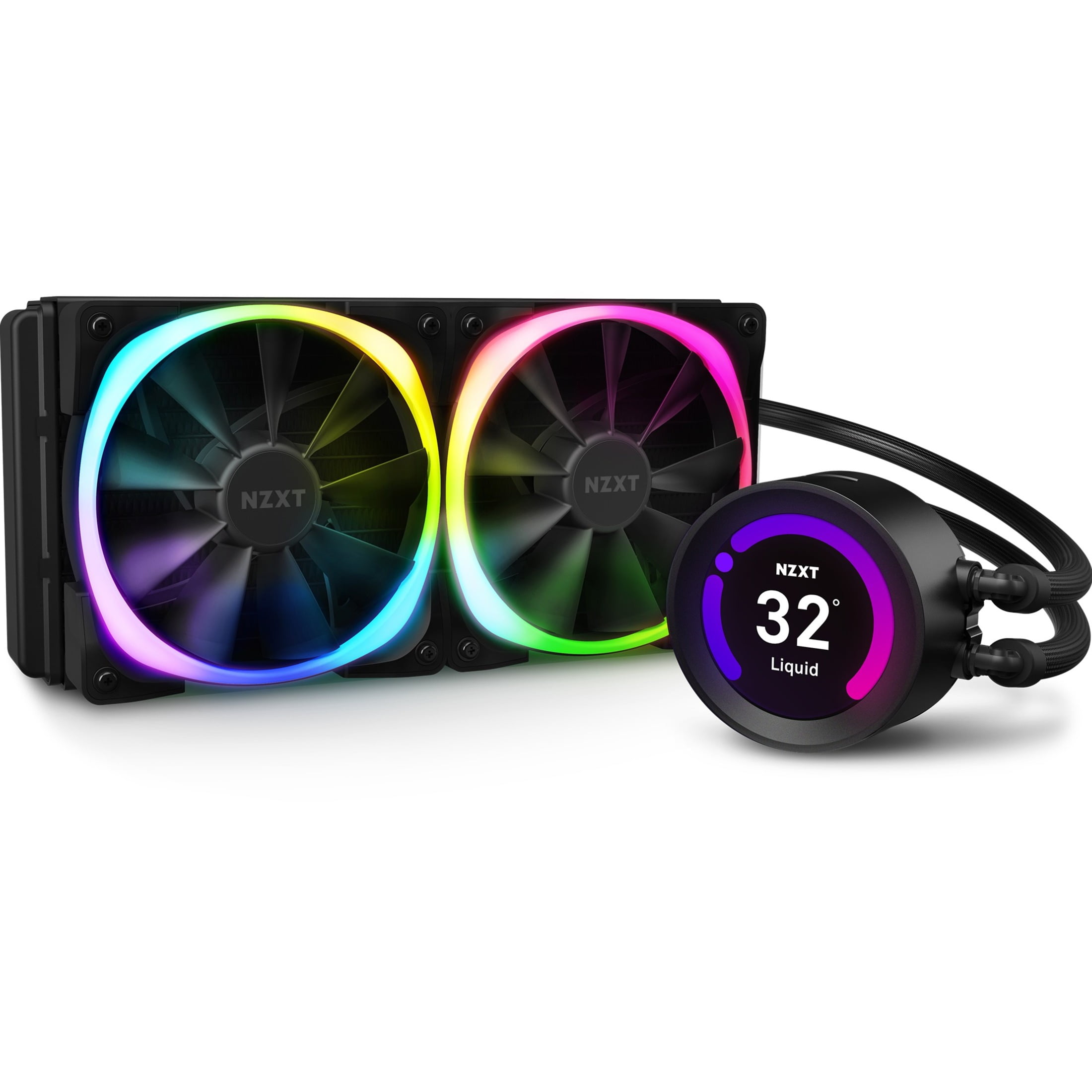 NZXT Kraken Z73 360mm Liquid Cooler with LCD Display - Black
