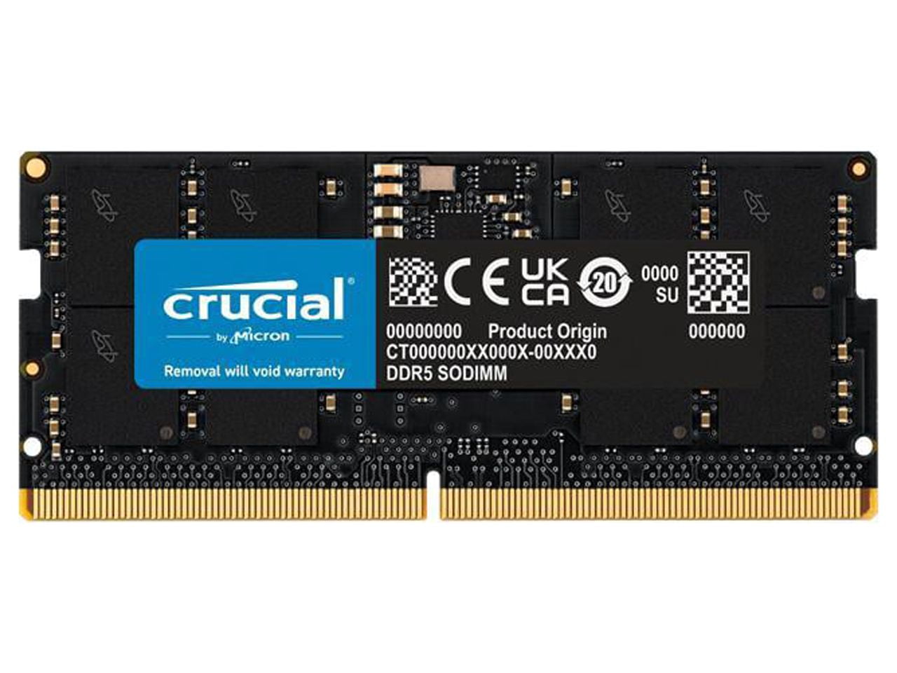 Crucial 8GB 262-Pin DDR5 SO-DIMM DDR5 4800 (PC4 38400) Laptop
