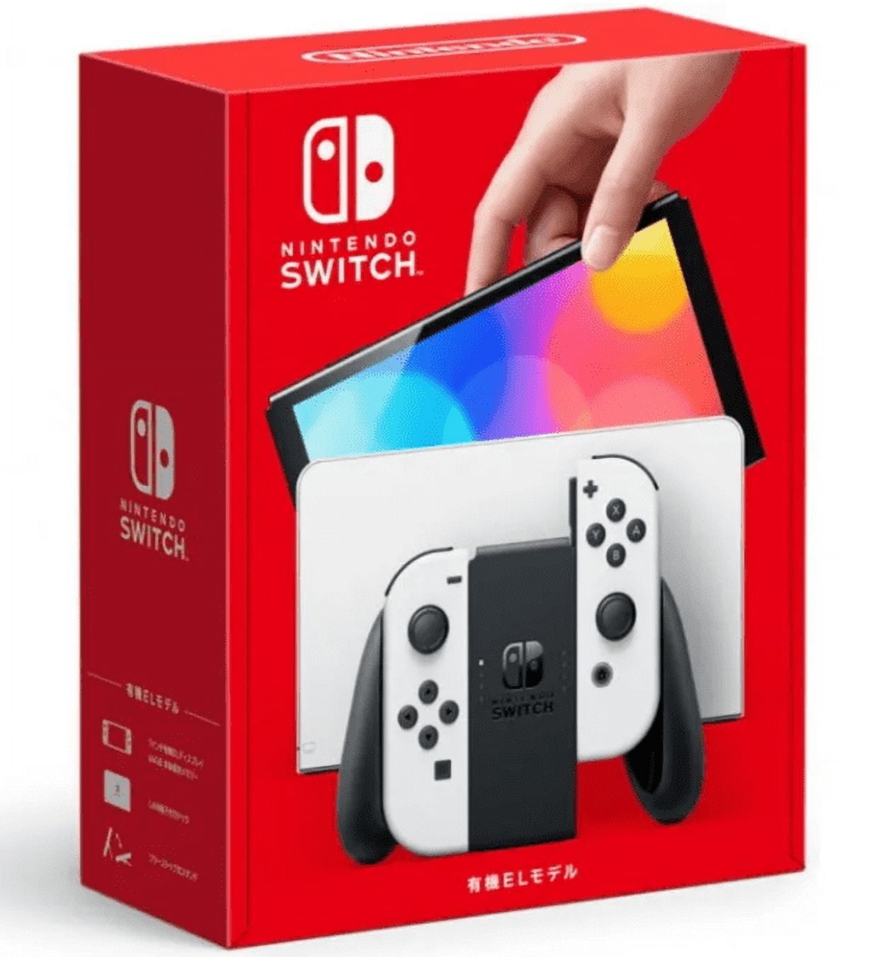 Nintendo OLED Model Switch with White Joy-Con, 7-inch OLED Screen