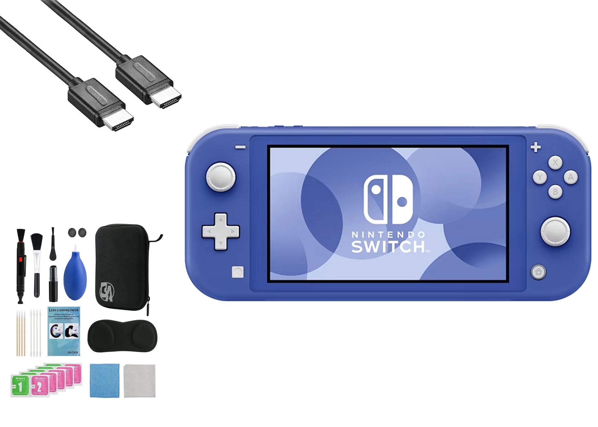 Pre-Owned Nintendo Switch Lite - Blue with BOLT AXTION Cleaning